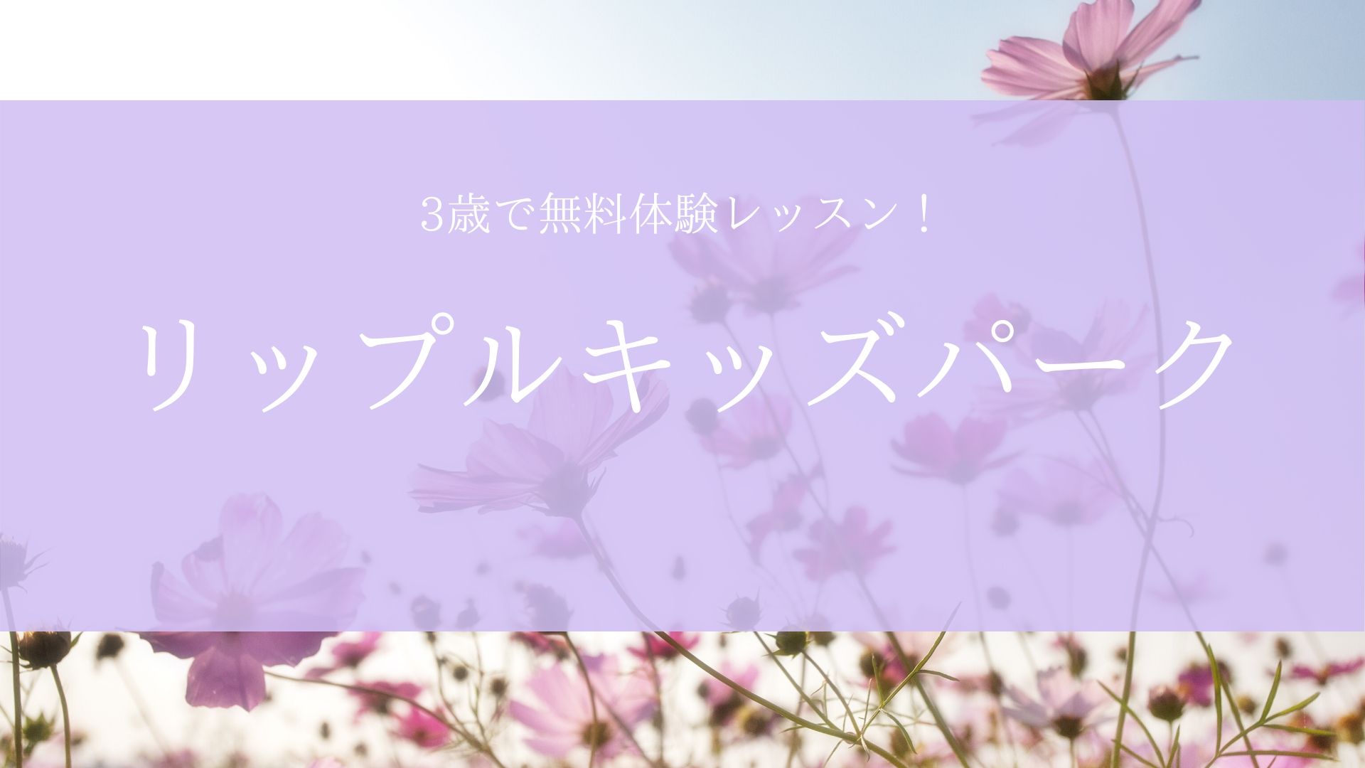 口コミ】3歳でリップルキッズパークの無料体験レッスン！ | こそだてアルファ